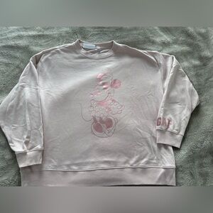 GAP Light Pink Disney Minnie Mouse Sweatshirt-XL